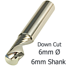 6mm Ø - RTL 1A6-22-6 Down Cut